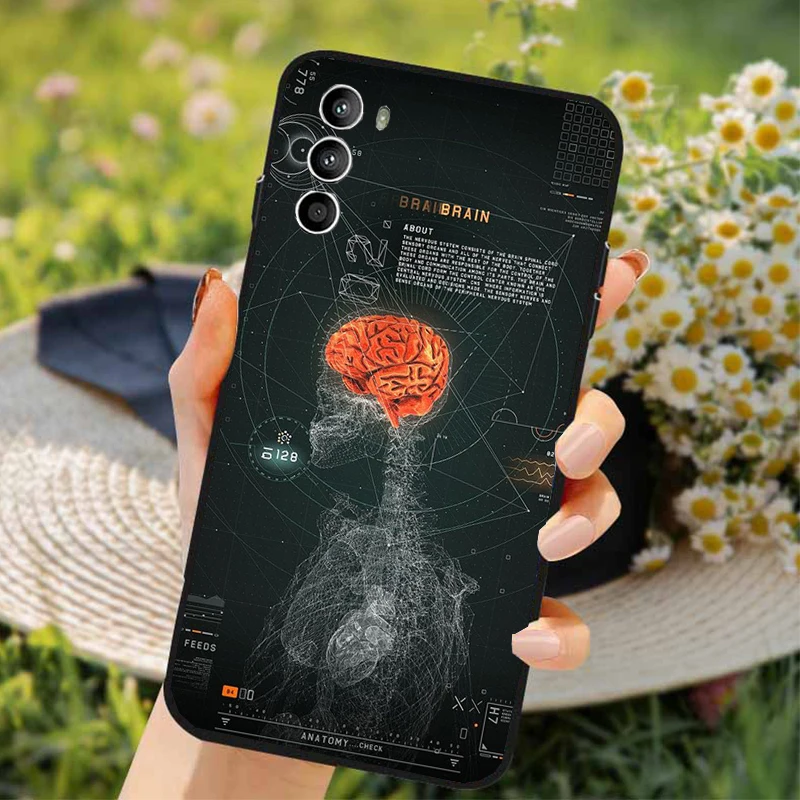 

Human Organs Skeleton Skull Brain Case for Moto G84 G22 G32 G42 G52 G62 G53 G72 G60 G60S G100 G10 G20 G30 G13 G50 G 5G G Pure