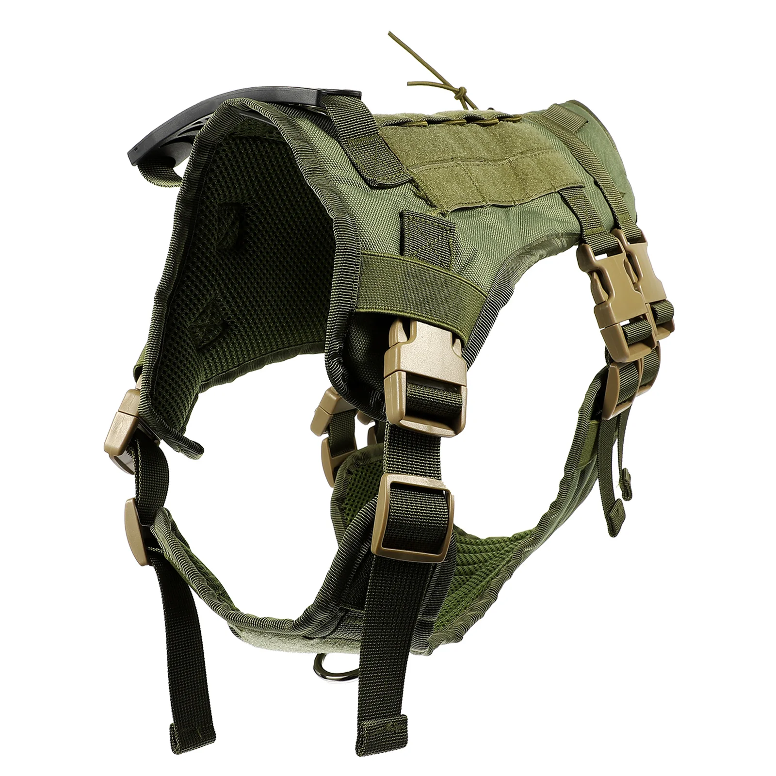 

Tactical Chest Strap Puppy Vest Harness Pet Double for Large Dogs Green Hiking Vests