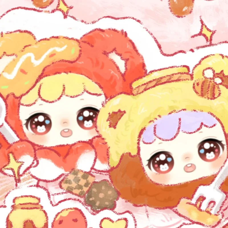 

Baby Three Nina What to Eat Today Series Плюшевая слепая коробка Симпатичная еда Коллекционная фигурка Игрушка в наличии Горячая распродажа Девушка на день рождения