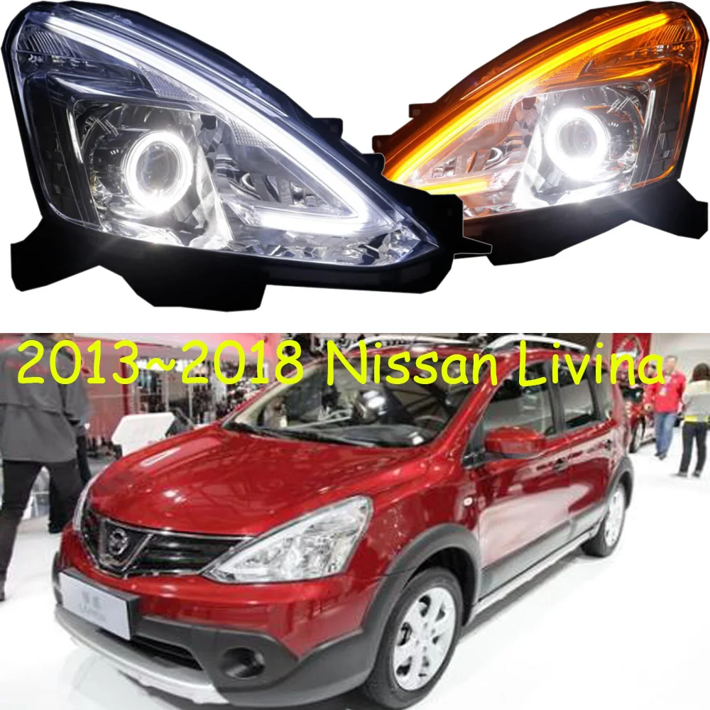 2007~2012/2013~2018 car bumper headlamp for nissan livina headlight LED DRL car accessories HID xenon for fog light
