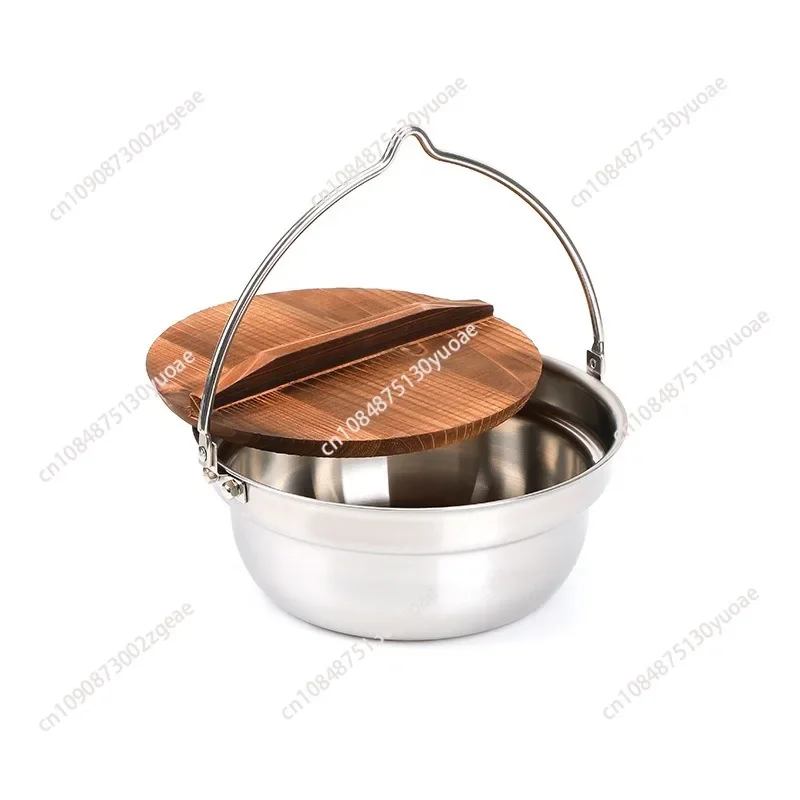 Stainless Steel Hanging Pot, Outdoor Camping, Multi-Functional Soup Pot, Kitchen Utensils, New