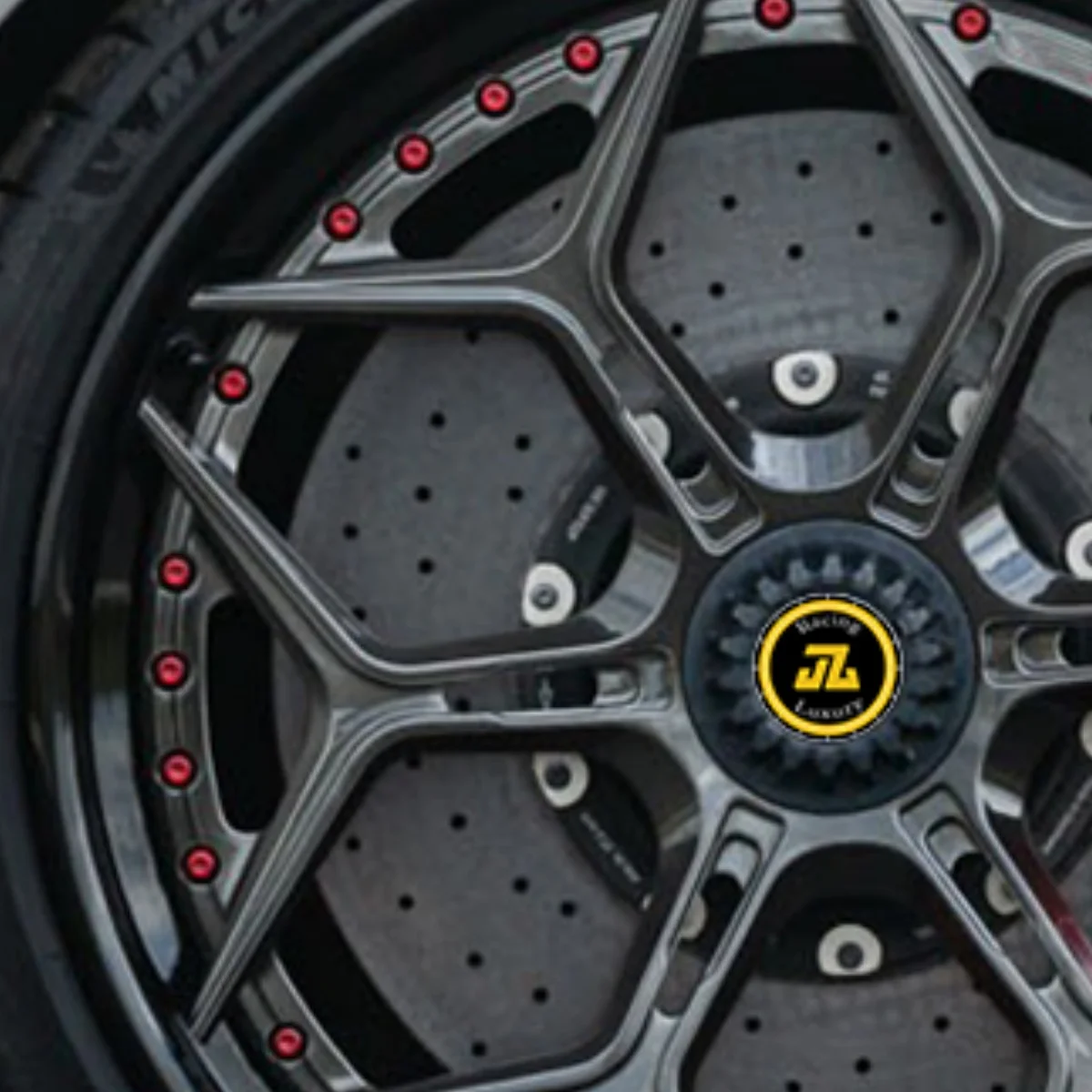JZ Custom 3-piece Center Lock Forged Wheels For Aventador Svj Huracan Sto Performante6061‑T6 Aluminum Forged Wheels