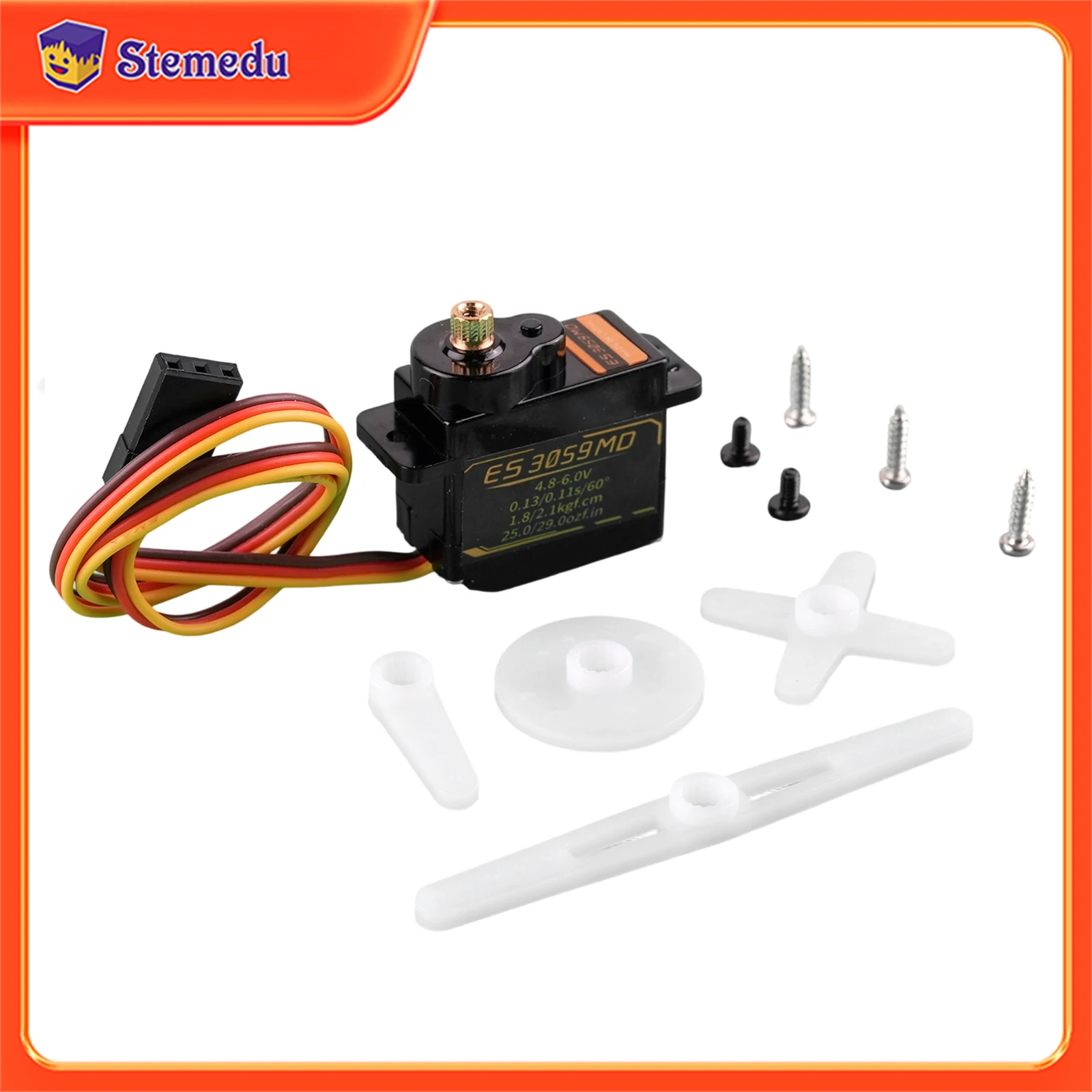 

Emax ES3059MD 12g Metal Gear Digital Servo Actuator for RC Model and Robot PWM Actuator