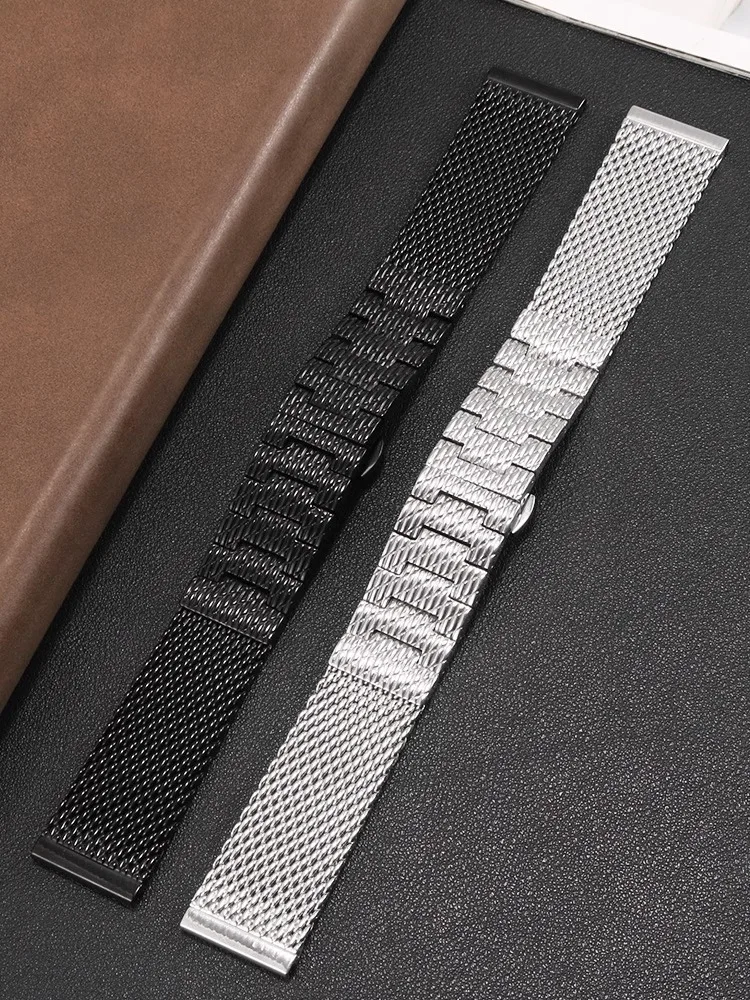 For Citizen Double Press Buckle Watchband Men's Blue Angel JY8031-56 CB5848 CB5840 Quality Solid Stainless Steel Strap 22 23mm
