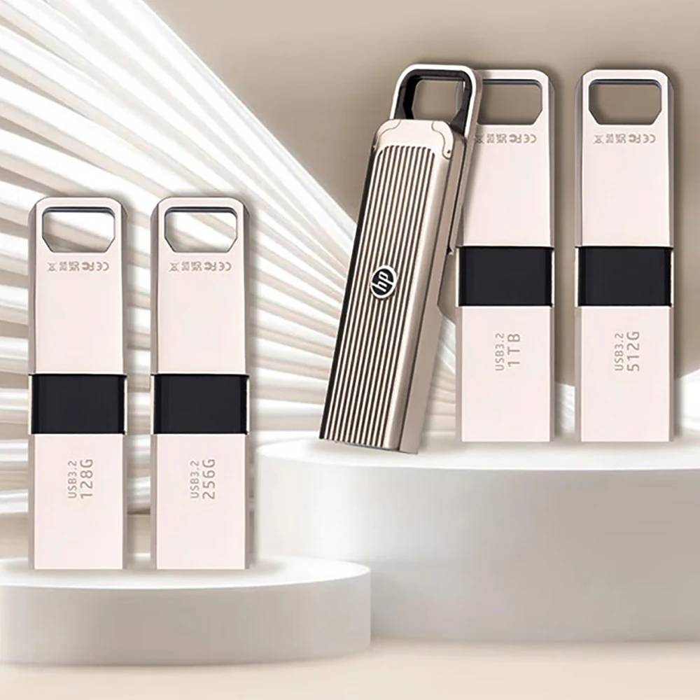 HP Portable SSD 1TB Eksternal Solid State Drive USB3.2 Flash Disk 512GB Flashdisk 256GB Memory Stick Perangkat untuk Laptop Desktop