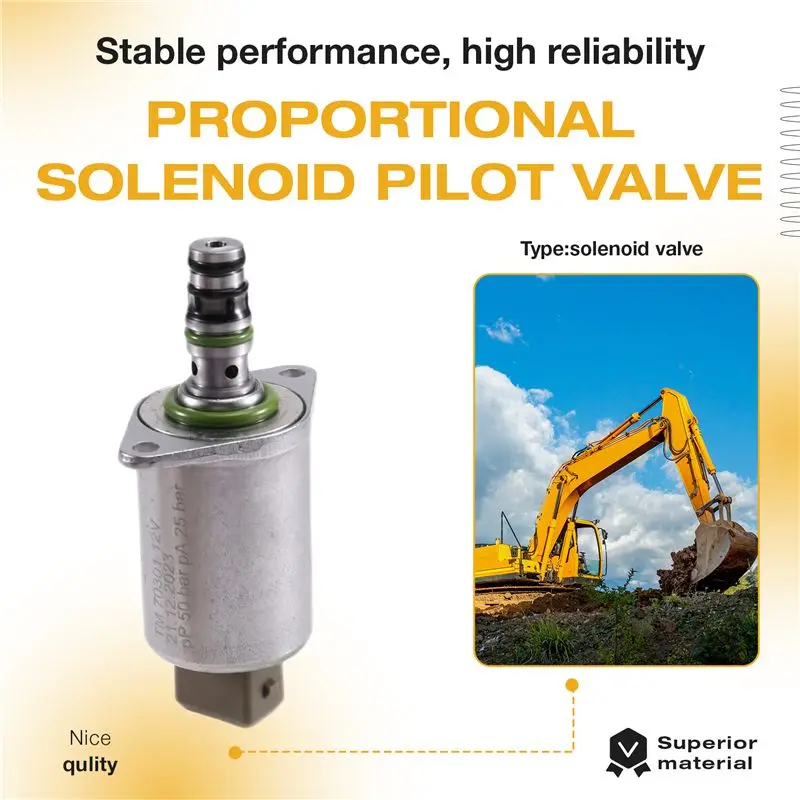 CYCLI-Proportional Solenoid Valve TM70301 12V Hydraulic Pump Crane Pilot Valve Excavator Accessories
