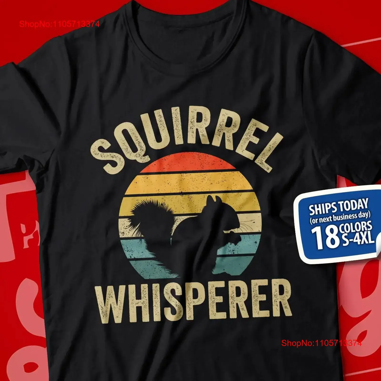 Funny Squirrel T Shirt Whisperer Lover for Friend Idea Stuff vintage Washed Slightly homme Versatile graphic Soft fashion