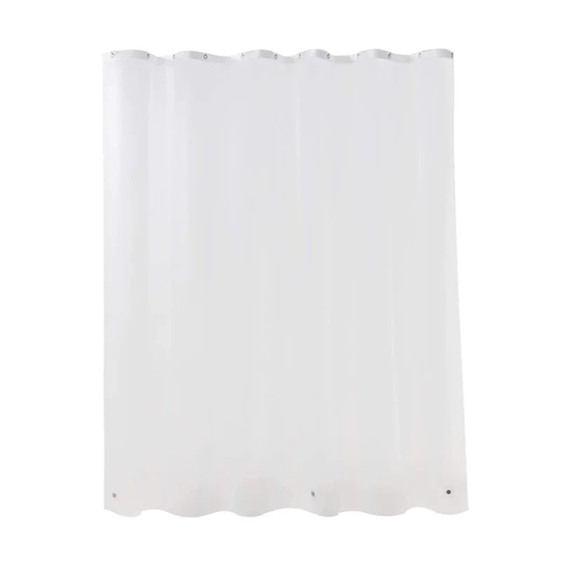 Clear Shower Curtain Waterproof White Plastic Bath Curtains Liner Transparent / Pink Bathroom Mildew PEVA Home Luxury with Hooks