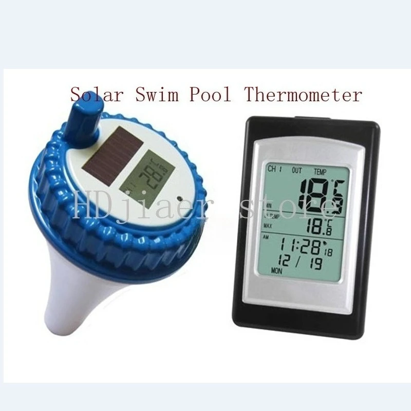 

Wireless Thermohygrometer Floating Swimming Pool Solar Thermometer WT0124