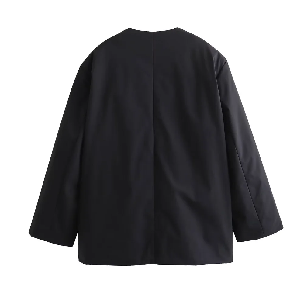 2024ZAR * Spring/Summer Hot Selling New Women\'s Double breasted V-neck Top Nylon Kimono Style Outer Coat