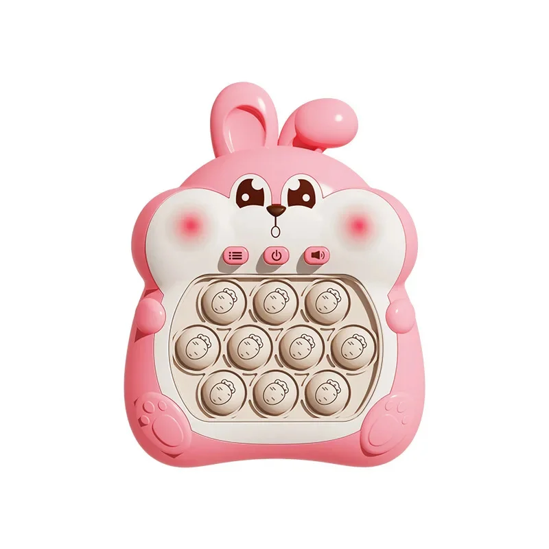 New 5th Generation Cute Rabbit Press and Play Game Console Speed Push and Breakthrough Decompression Toy