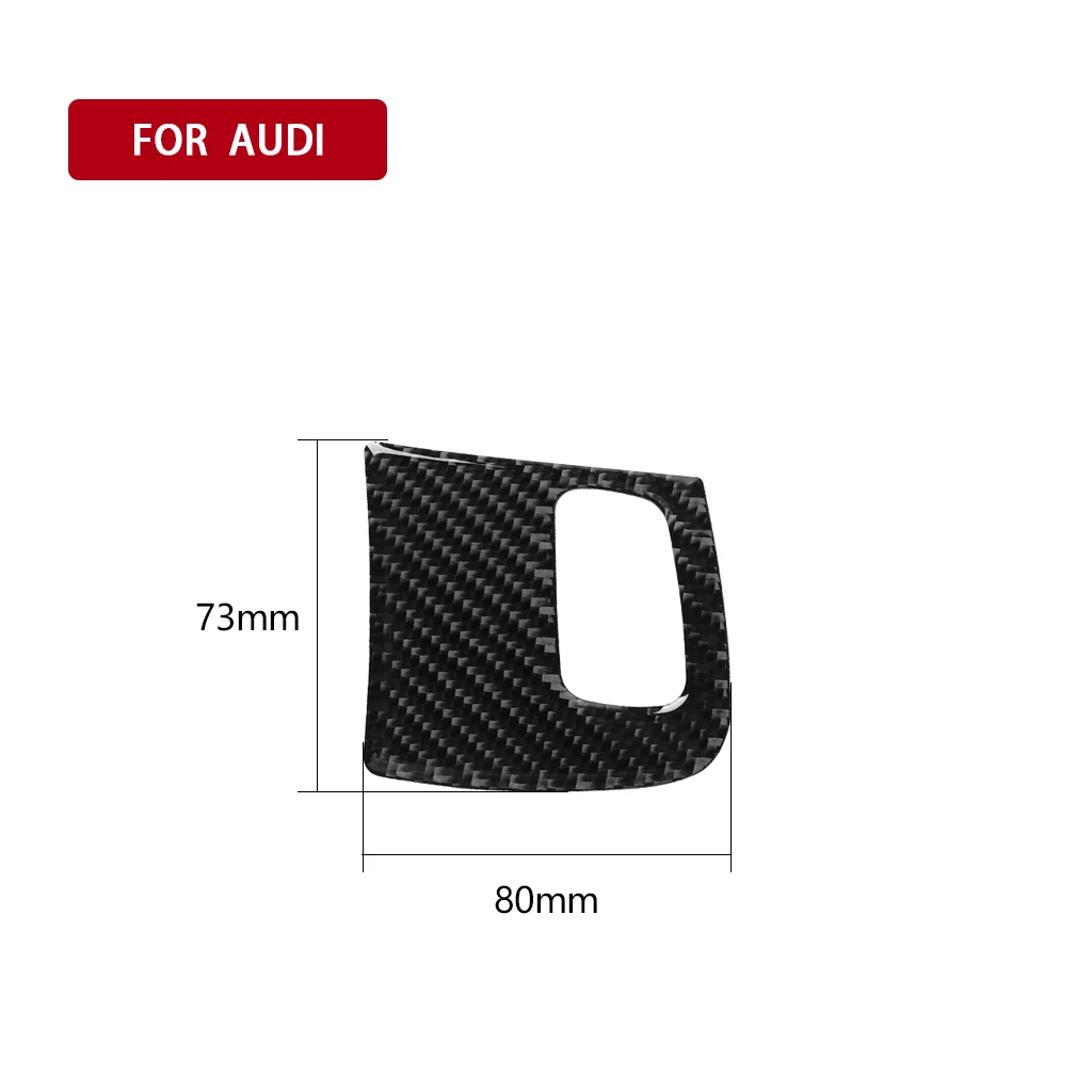 Car Styling Carbon Fiber Engine Start Stop Switch Button Ignition Key Hole Panel Decoration Sticker Trim For Audi A4 B8 A5 8T S5