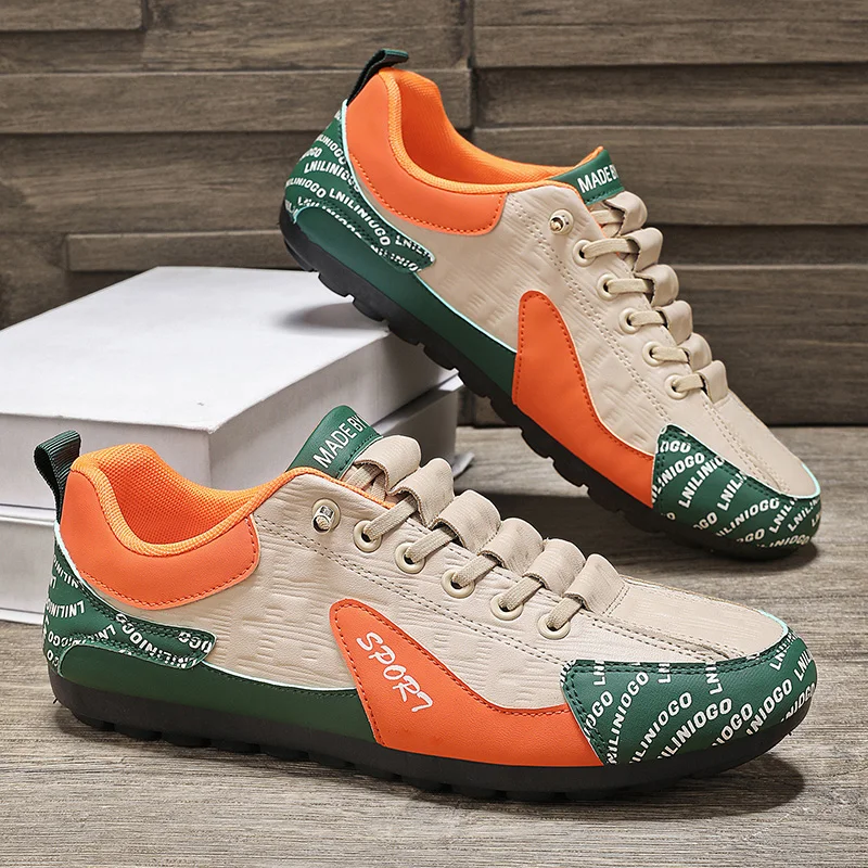 

YRZL Men's Shoes Walking Shoes Lightweight Male Casual Vulcanized Shoes Sport Comfortable Low Cut Lace Up Flat Shoe Men Sneakers