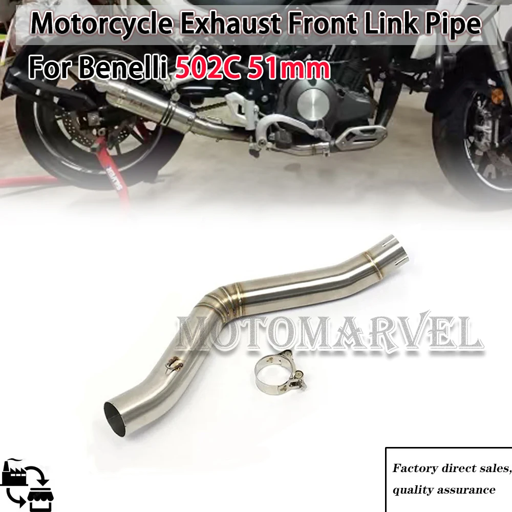 

Motorcycle exhaust pipe Modify benelli 502c motorcycle exhaust system Middle Link Pipe For Benelli 502C 51mm exhaust