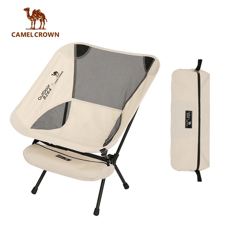 

Outdoor Folding Recliner Portable Wilderness Camping Fishing Stool Picnic Garden Party Casual Beach Moon Chair