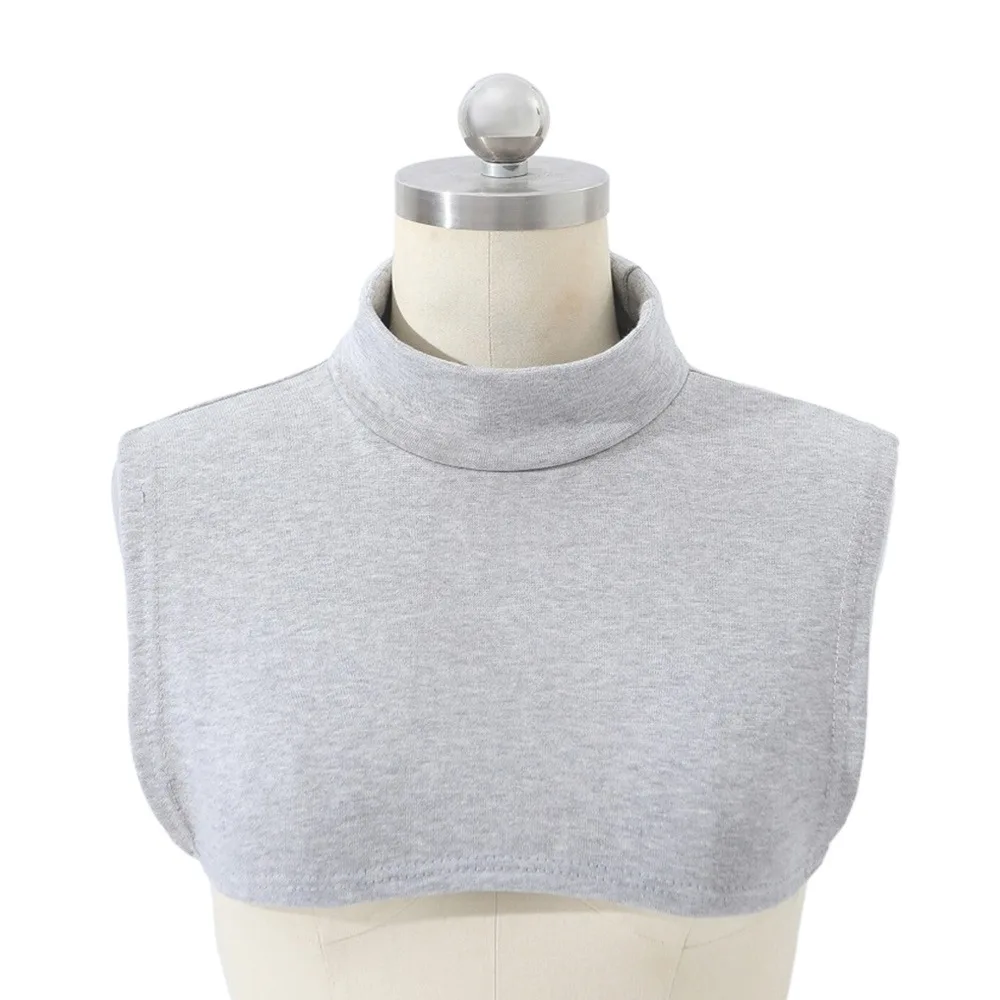 

Модные хлопковые рубашки с накладным воротником и высоким воротником, съемные рубашки с воротником и нашивкой с лацканами, водолазка