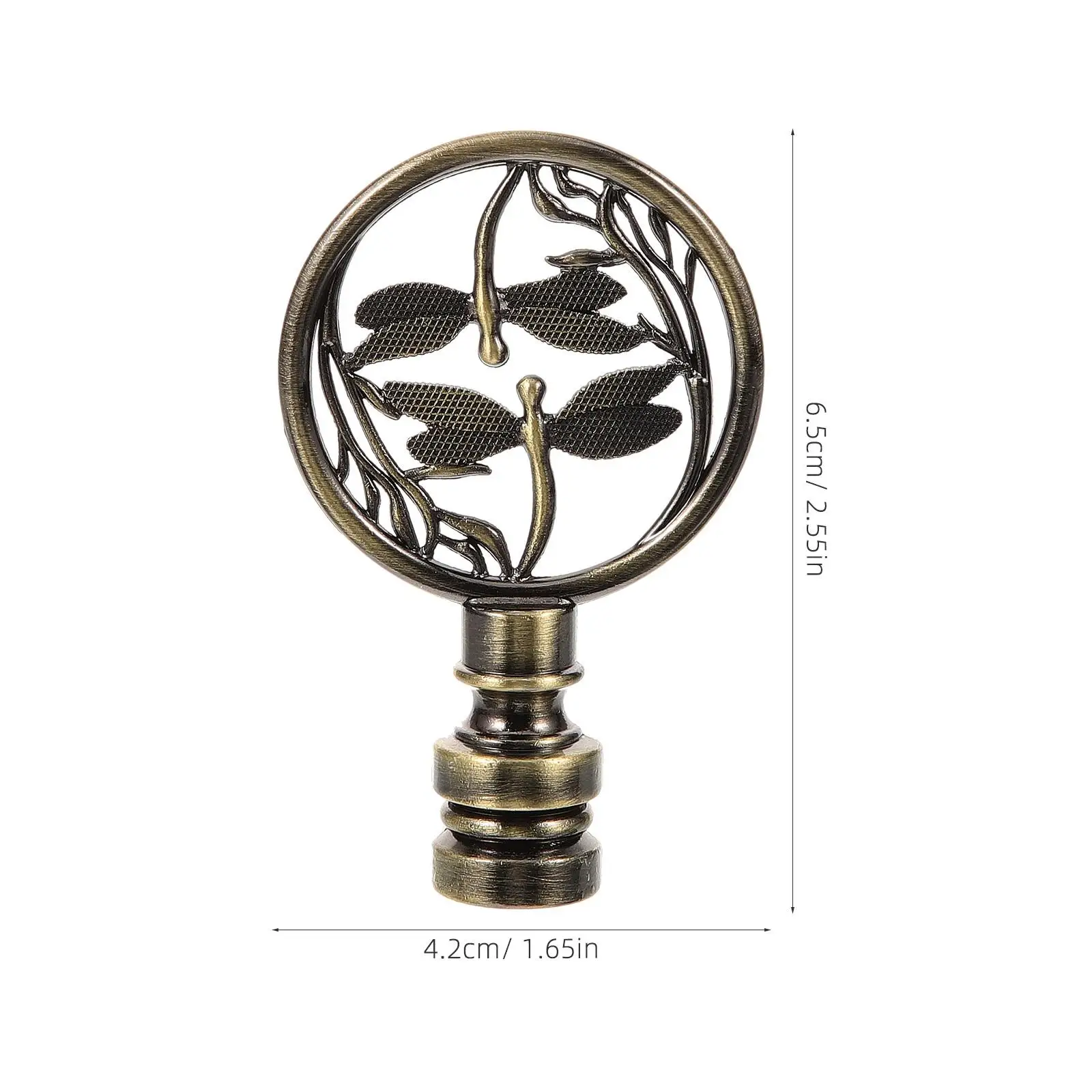 Lamp Top Decorative Knob Decoration Lighting Table Floor (retro Color) Harp Finial for Shade Aluminum Alloy Finials