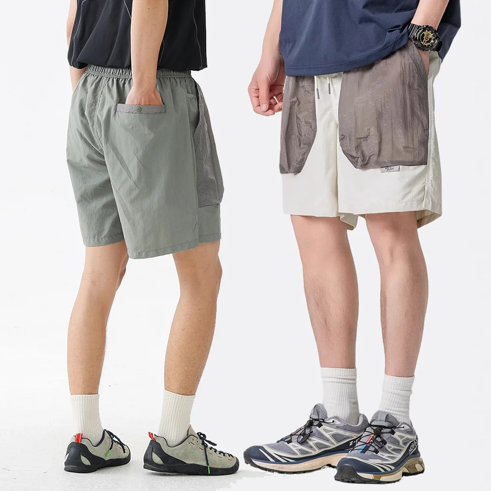 Lightweight Large Pocket Quick Dry Work Shorts Men Women Summer Outdoor Loose Casual Sports Cargo Shorts Streetwear Short Pant