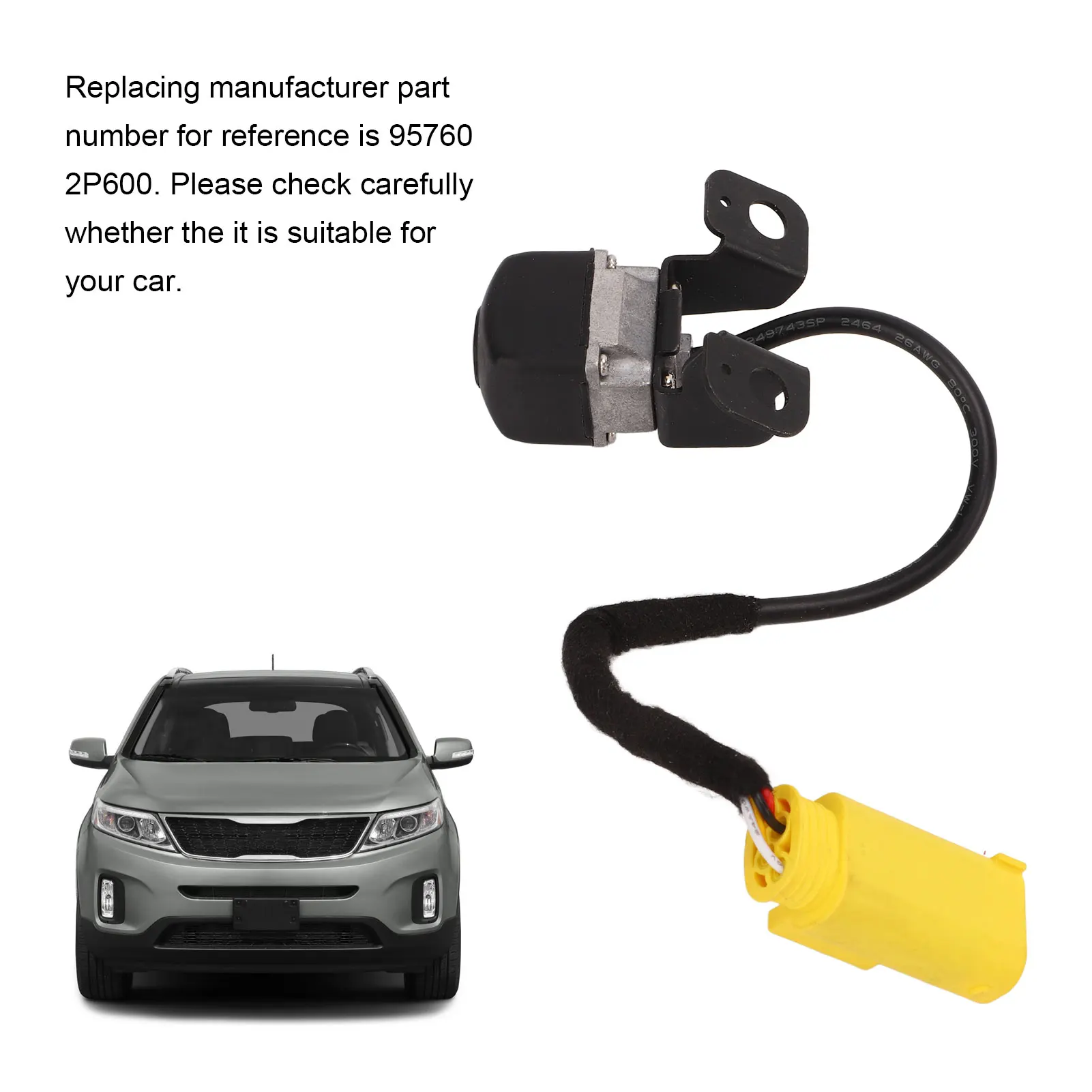 Cámara de respaldo para coche, dispositivo de asistencia de aparcamiento para Kia Sorento 95760, 2P600, 2014, 2015