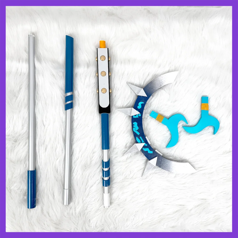 Anime GACHI AKUTA Zanka Nijiku Cosplay Prop lanza larga mejorada 170CM fiesta de Halloween accesorios de disfraz de Carnaval para hombres y mujeres