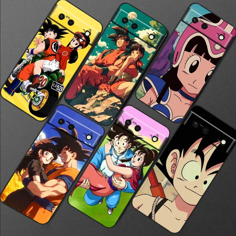

Dragon Ball Chichi Son Goku Phone Case For Google Pixel 10 9a 9 8A 8 7 7A 6 6A Pro XL 2024 5G Black Soft TPU Silicone