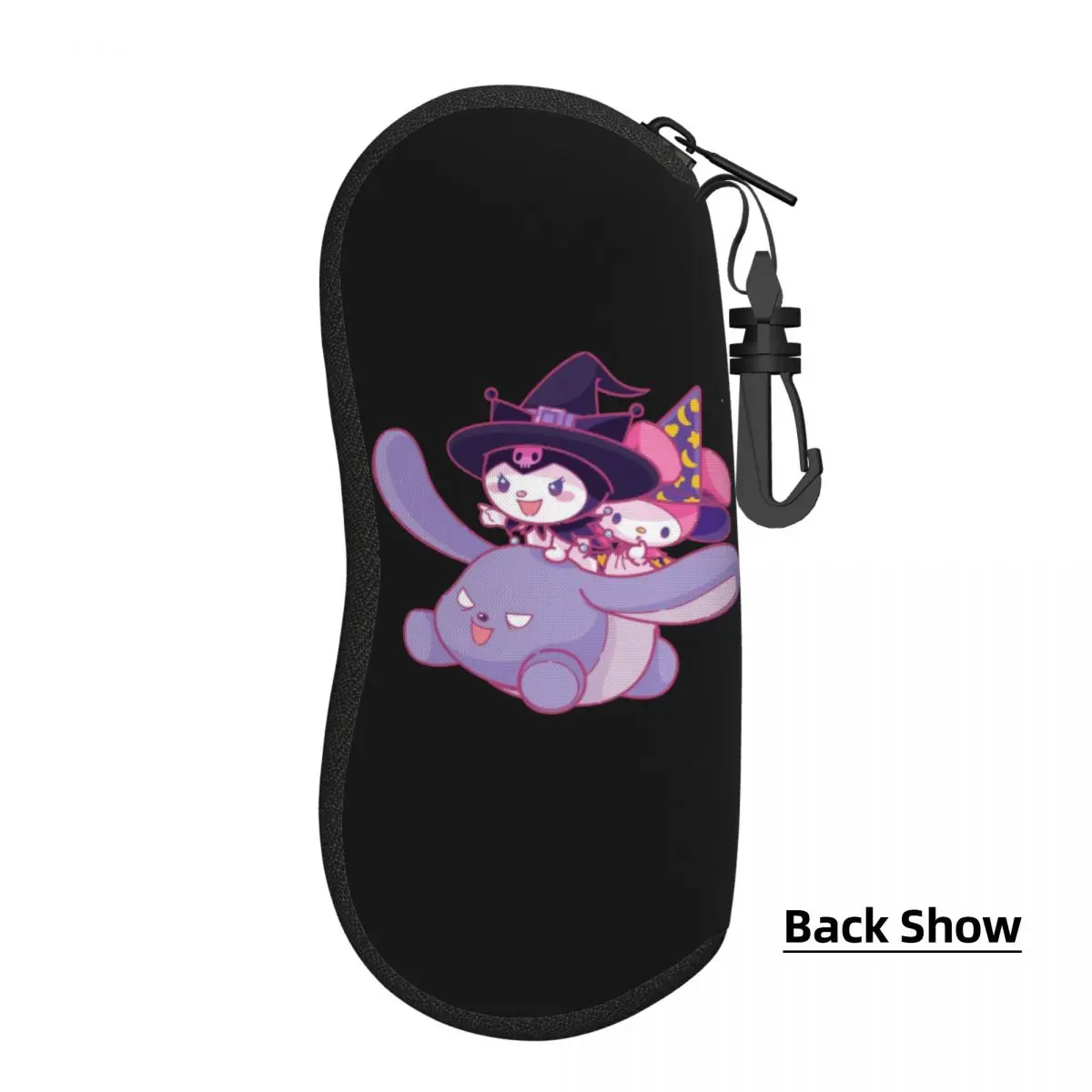 Custom Kuromi Eyeglass Glasses Case Women Men Soft Melody Sunglasses Protective Bag