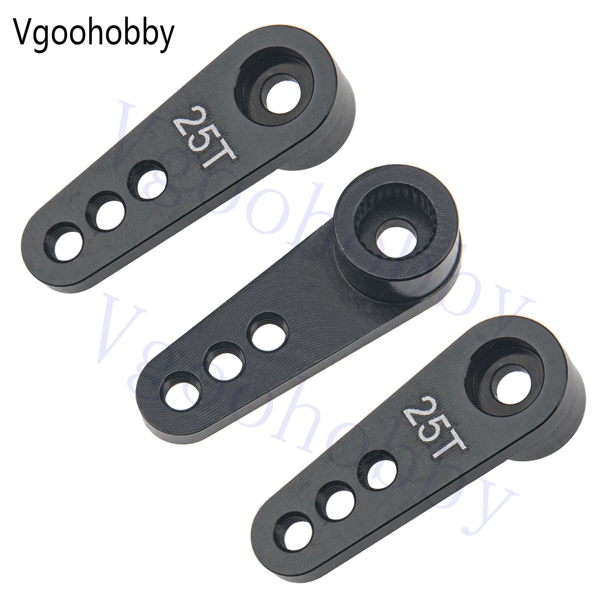 3Pcs Metal 25T Servo Horn 25 Teeth Steering Arm for Futaba Savox Power HD HSP Motor for Wltoys Traxxas Axial 1/8 1/10 Car Truck