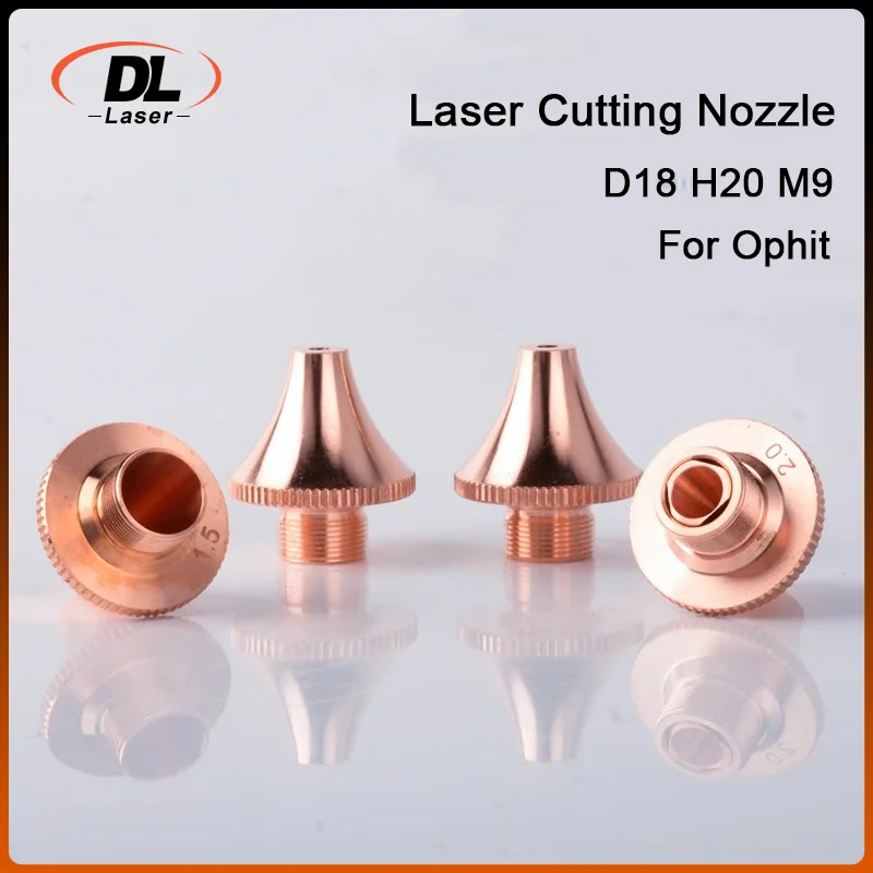 DL 10Pcs 3D Laser Nozzles D18 H20 M9 Single Layer Double Layer Fiber Cutting Machine Parts for Raytools BodorWSX HAN'S Precitec