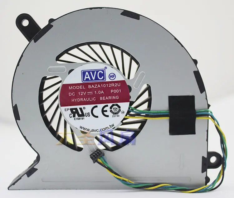 1PC AVC BAZA1012R2U P001 00KT180 12V 1.0A 4-wire turbo cooling fan #