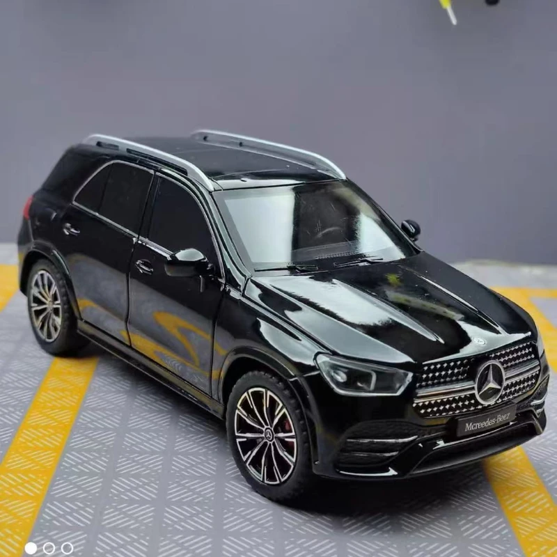 1:24 Mercedes-Benz GLE350 SUV wysoka symulacja odlewany metal Model samochodu ze stopu dźwięk światło wycofać kolekcja zabawki dla dzieci prezenty