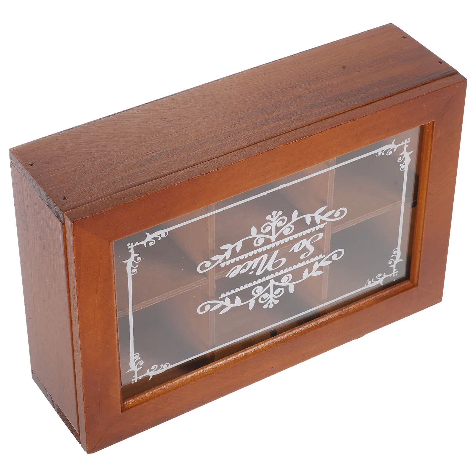 

Rustic Wooden Jewelry Box Storage Organizer Case for Earrings Necklaces Bracelets Vintage Style Trinket Holder Desktop Display