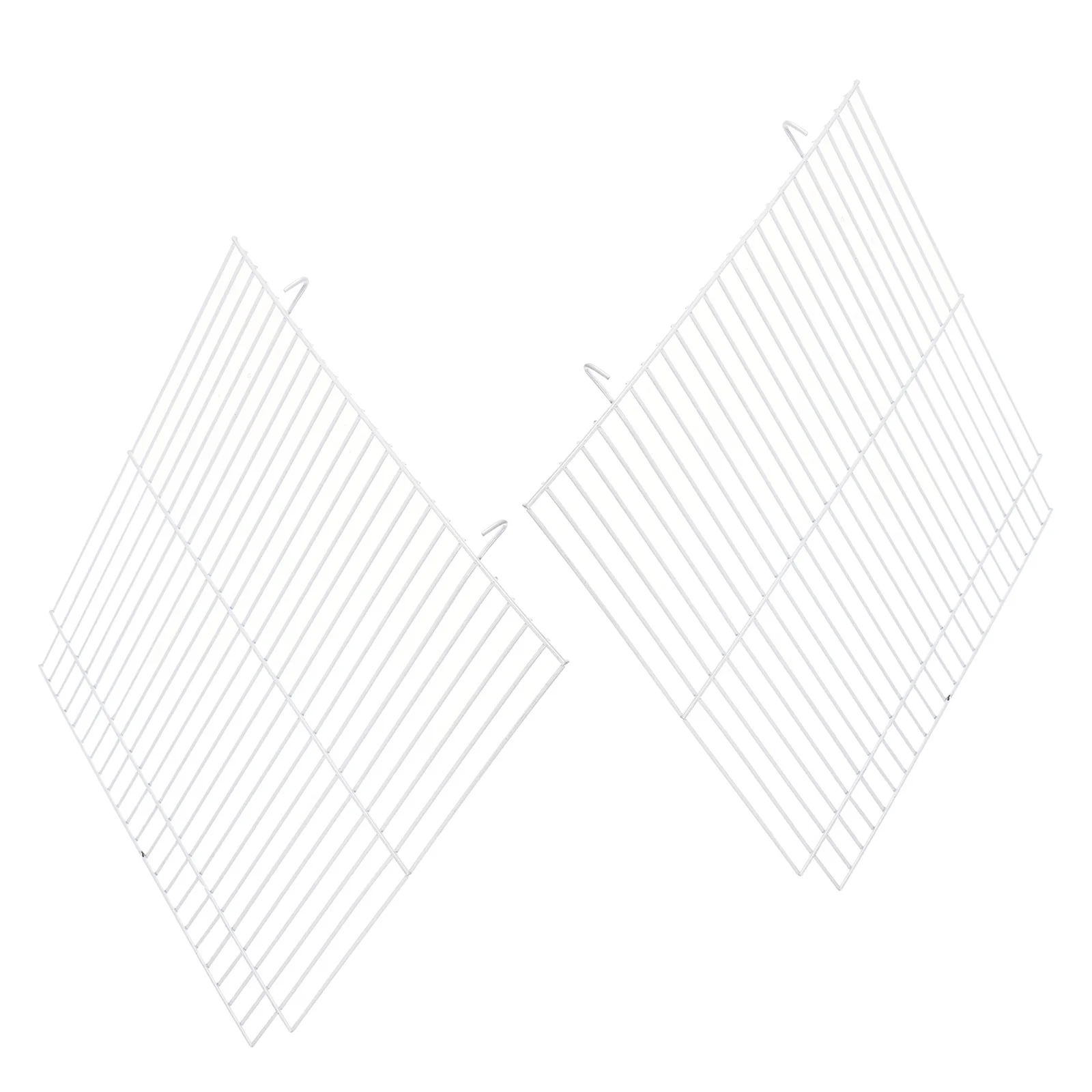 

2Pcs Small Pet Cage Divider Iron Mesh Baffle for Hamster Parrot Rabbit Rodent Habitat Secure Separation Panel Pet Cage Divider