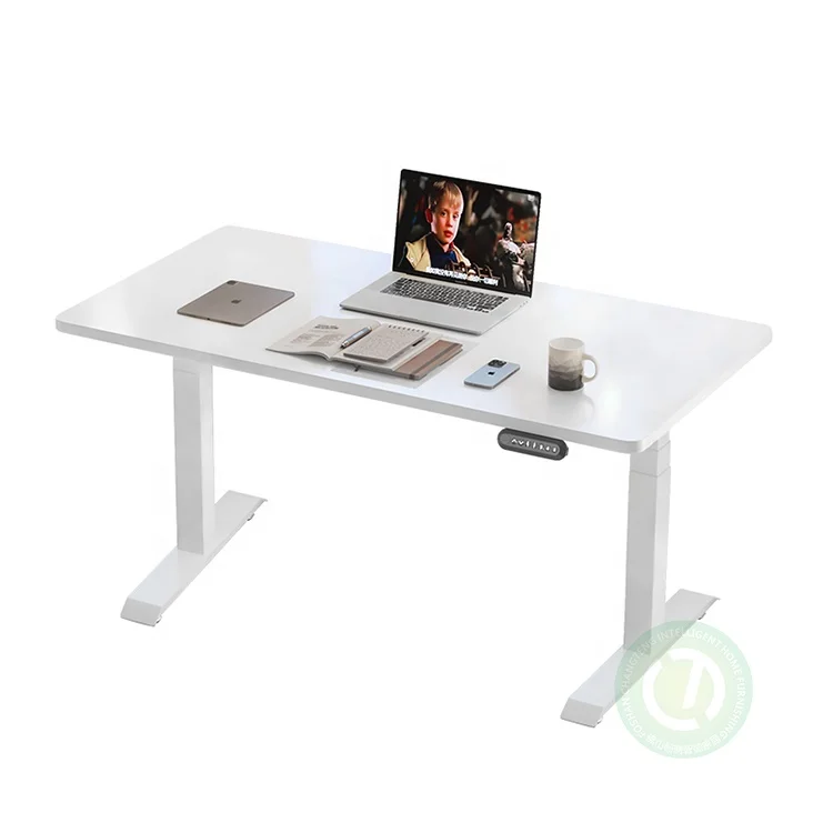 

Electric Sit To Stand Metal Desks Gaming Home Motorized Computer Frame Lifting Column Smart Adjustable Height Office Table