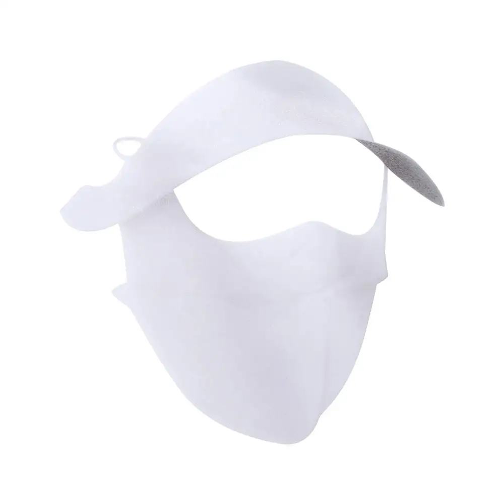 Sunscreen Face Scarf Ice Silk Mask Face Mask Solid Color Face Cover Eye Protection Sunscreen Veil Face Gini Mask Cycling