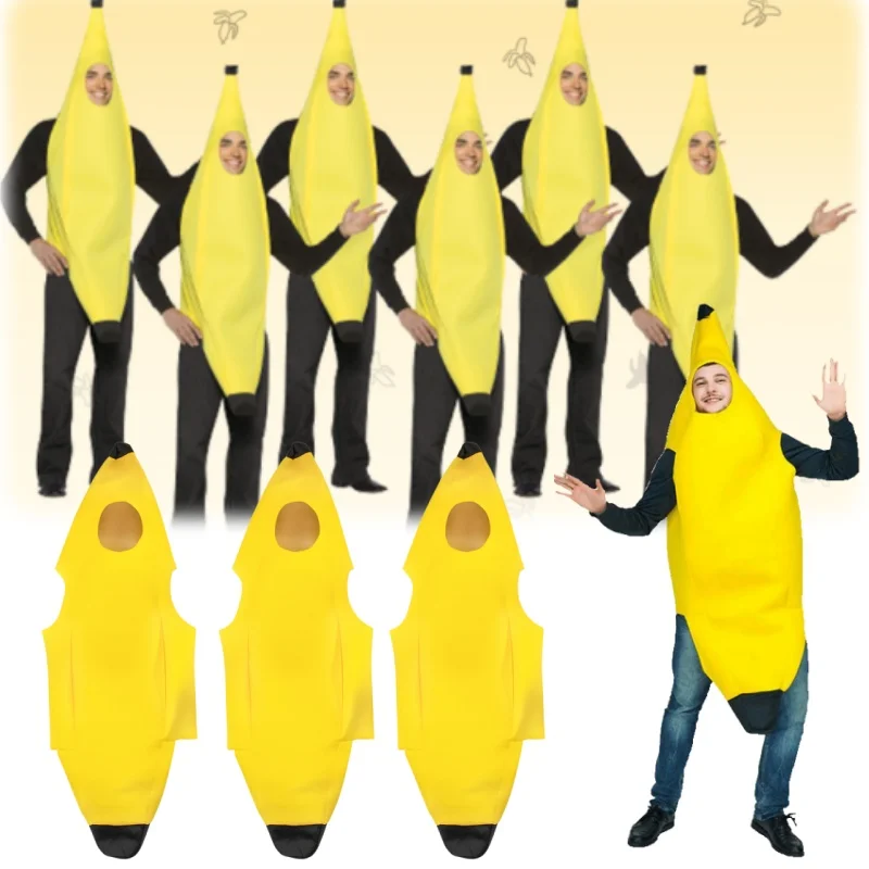 

Spooktacular Creations, привлекательный костюм банана для взрослых, роскошный комплект для Хэллоуина, вечерние и ролевые игры, косплей