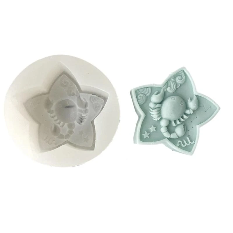 

Twelve Constellations Silicone Mold for Candle Making Handmade Soap Molds Maker Epoxy Resin Casting Mould DIY Craft