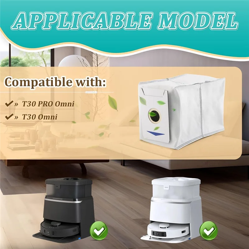 الترويج! أكياس المكنسة الكهربائية لأكياس المكنسة الكهربائية Ecovacs Deebot T30 PRO Omni /T30 Omni
