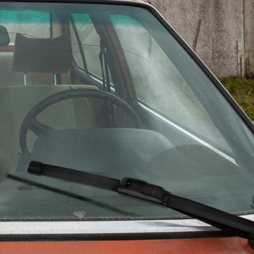 

Windshield Wipers Car Front Screen U Shape Silent All Weather Smooth Performance Universal Fit Rubber Blades Replacement