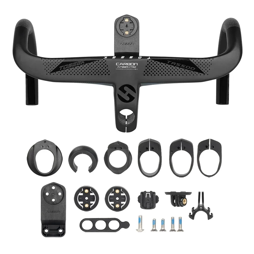 TR5500 Full Internal Routing Carbon Integrated Lenker Rennradlenker mit Fahrradcomputerhalter