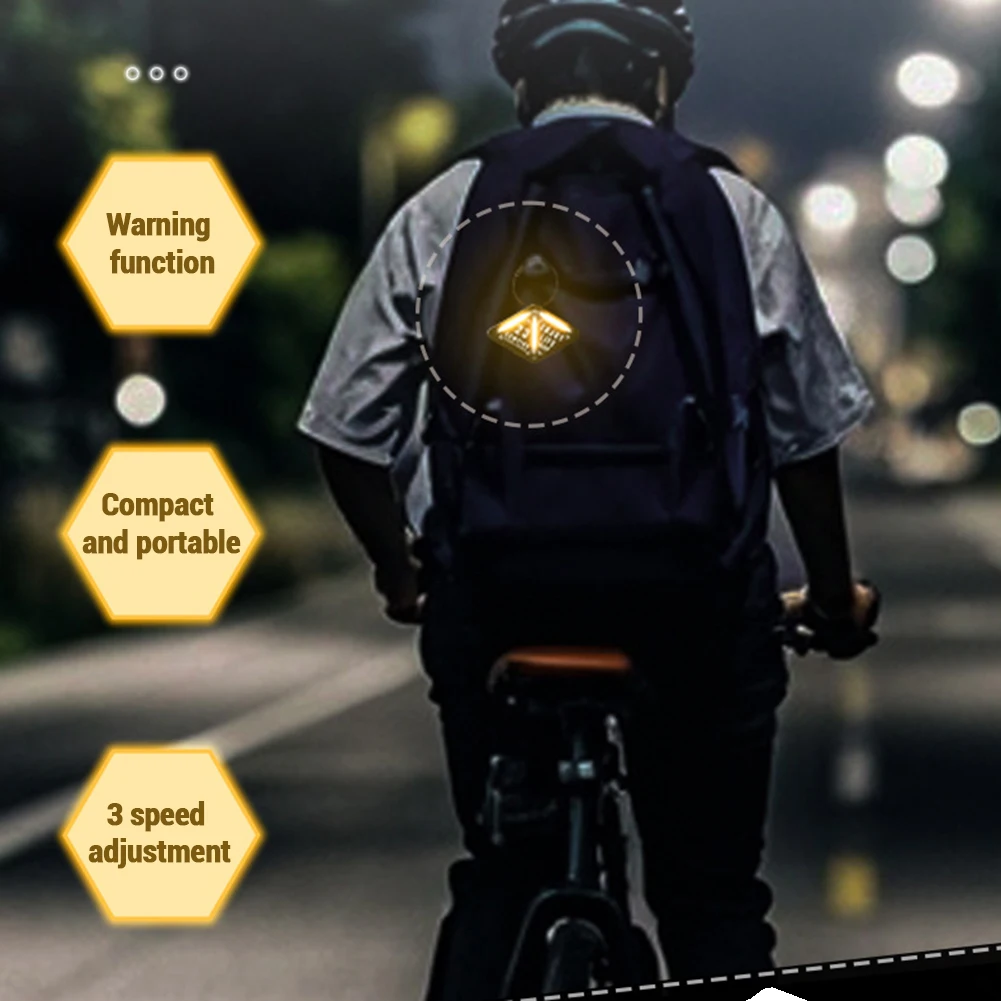 ABS Outdoor Mini Direction Light 4W Night Riding Warning Light With 4 Lighting Modes Portable Adjustable Brightness Lights