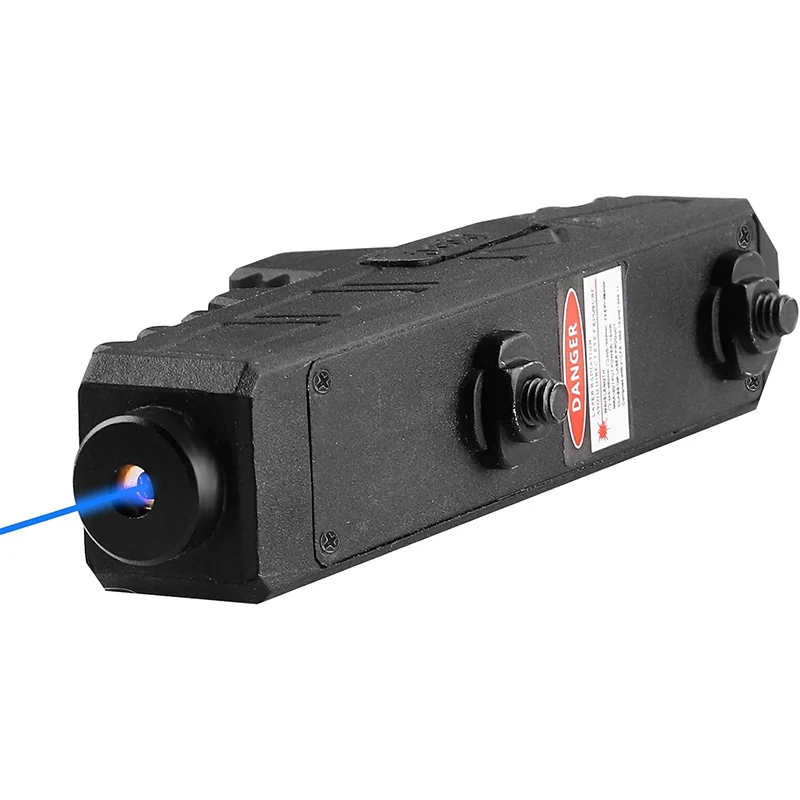 Blue Laser (Class IIIA Laser Output is 5mW), 1.2 Mile Range with Strobe Function Type-C Rechargeable Compatible with M-Lok Rail