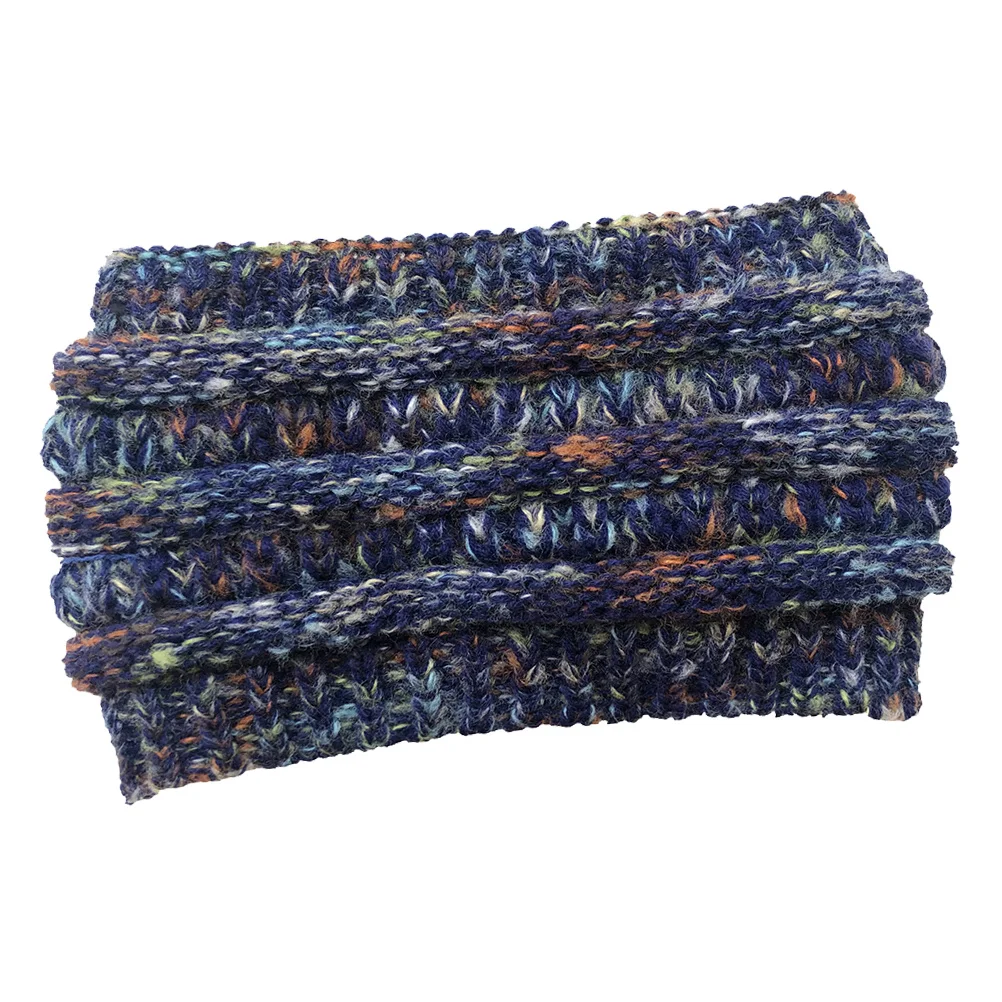 

Woolen Yarn Beanie Navy Colorful Spot Knitted Thicken Hat Outdoor Camping Hiking Skiing Warm Cozy Fit Machine Washable