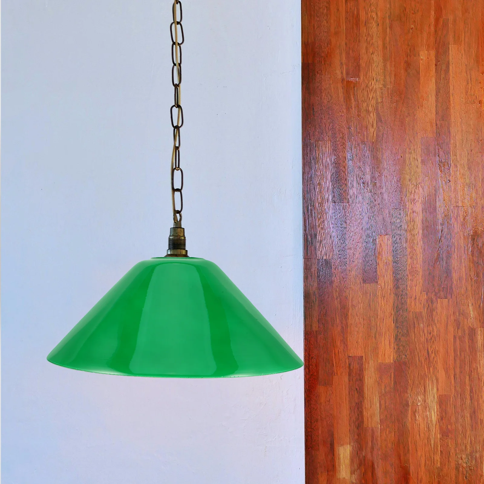 

Green Glass Lamp Shade E27 Vintage Bell Shape Replacement for Table Desk Study Library Banker Lamp Decorative Retro Light Cover