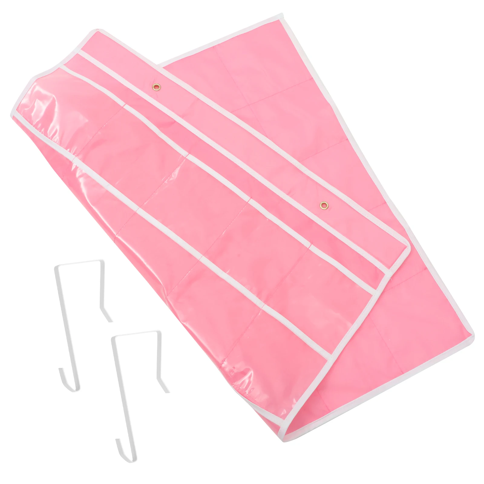 

25 Grid Cell Phone Holder Pink Classroom Storage Organizer for Phones Calculators Jewelry Hanging Bag Foldable