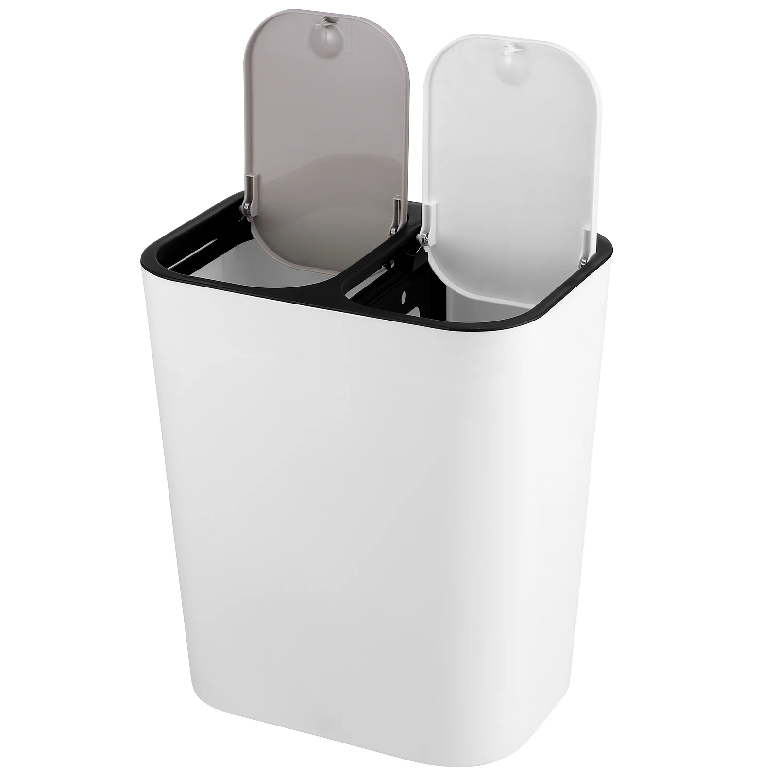 

Trash Can Trash Barrel Dual Compartment Garbage Can Trash Bin for Kitchen Office waste bin dust bin trash box