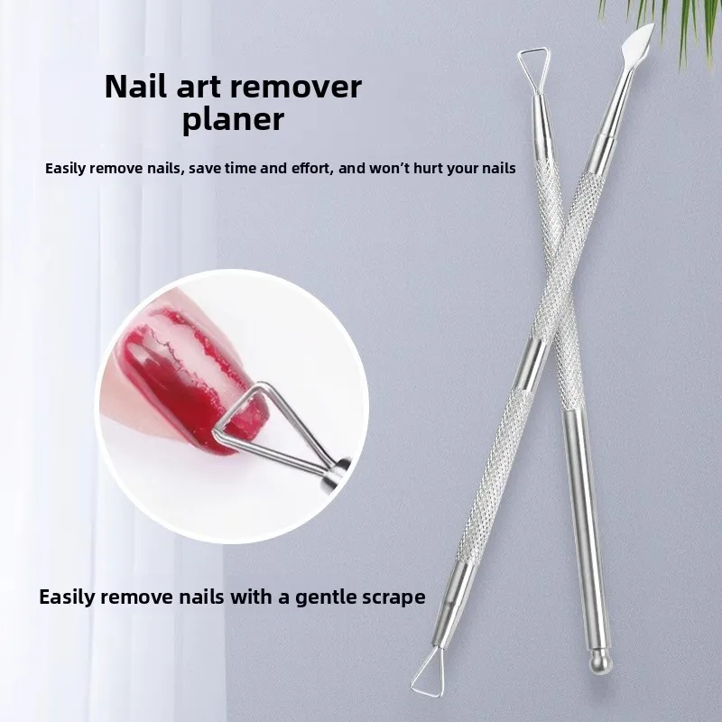 

Stainless Triangle Cuticle Pusher Peeler for Gel Polish Remover Triangular Design Cuticle Peller Nail Tools Manicure