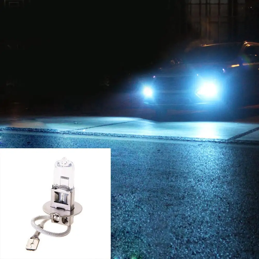 H3 12V 100W Auto Halogen Bulbs Car Light Source Parking Head Fog Lamps Clear Headlight Lamp High Power Super Bright