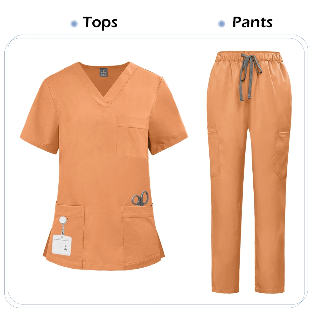 Niaahinn Krankenschwester-Uniformen, Damen, Pflegeartikel, Tierpflege, Arbeitskleidung für den Gesundheitsbereich, 12 Farben, hochwertige klinische Krankenschwester-Sets – Detail 9