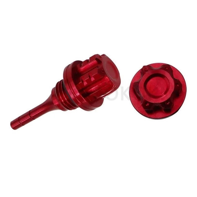 1PCS Motorcycle Engine Oil Dipstick Filler Cap Plug For GY6 BWS 125CC CNC Aluminum Alloy Oil Dipstick Motorcycle Accessories