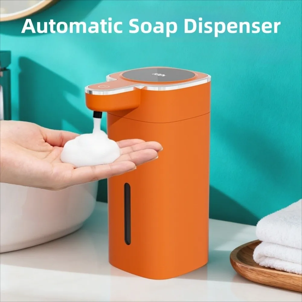 420ml Capacity Automatic Sensor Soap Dispenser USB Rechargeable Liquid/Foam Hand Sanitizer Dispenser Desktop Compatible